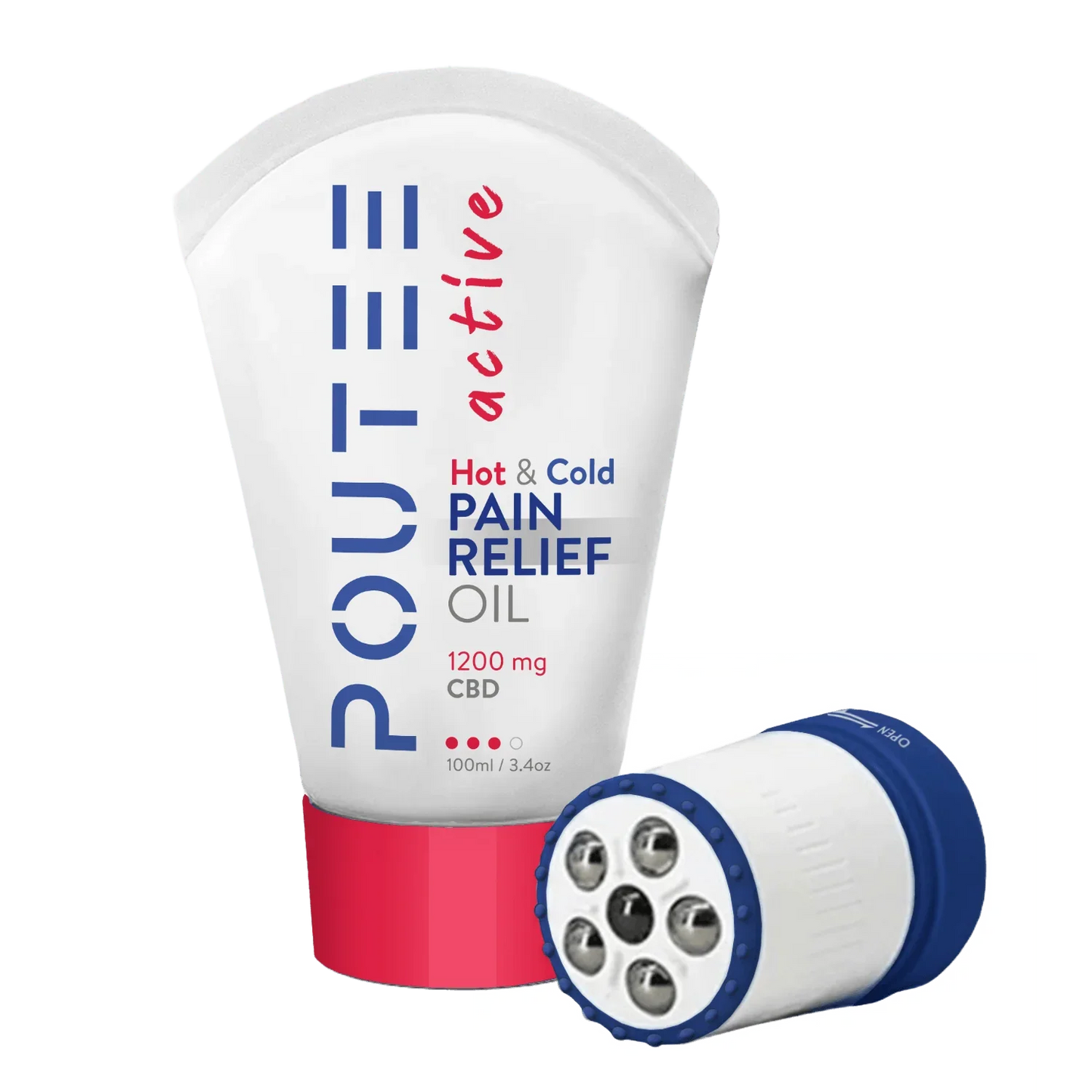 Hot + Cold Pain Relief Oil – 1200mg CBD | Refill | Deep Comfort - applicator
