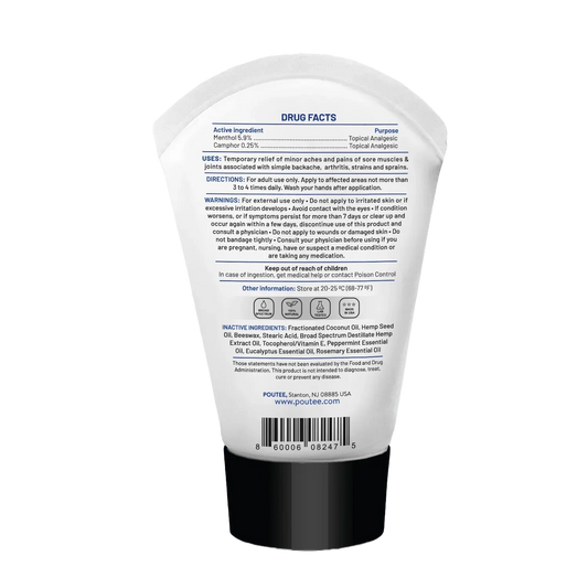 Hot + Cold Pain Relief Oil – 2400mg CBD | Refill | Intense Relief - Ingredients list