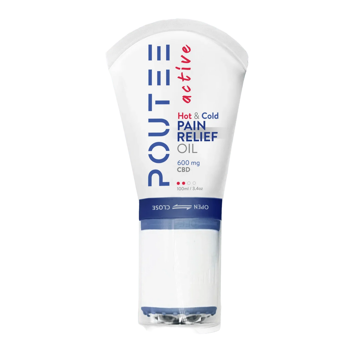 Hot + Cold Pain Relief Oil – 600mg CBD | Refill | Daily Recovery with Applicator - POUTEE