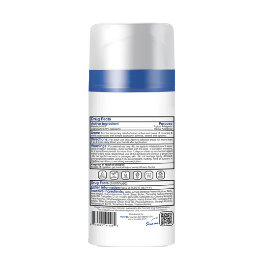 Original-Pain-Relief-Cream-600mg-CBD-Ingredients list -_- POUTEE