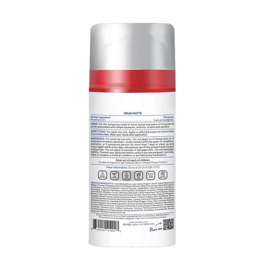 POUTEE Citrus Pain Relief Cream 1200mg CBD – Soothe Sore Muscles