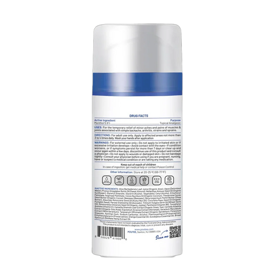 Citrus Pain Relief Cream 600mg CBD _ Soothe Muscles and Joints _ POUTEE _ Ingredients List