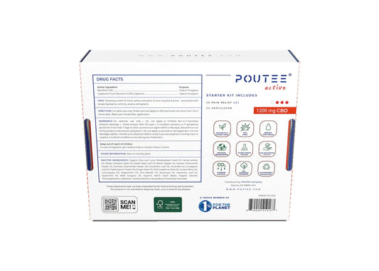 Pain Relief Gel – Starter Kit 1200mg CBD | Intense Recovery & Applicator - Ingredients list