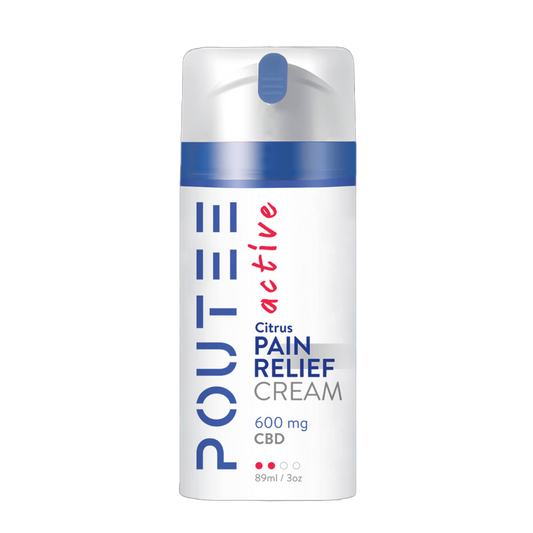 Citrus Pain Relief Cream 600mg CBD _ Soothe Muscles and Joints _ POUTEE