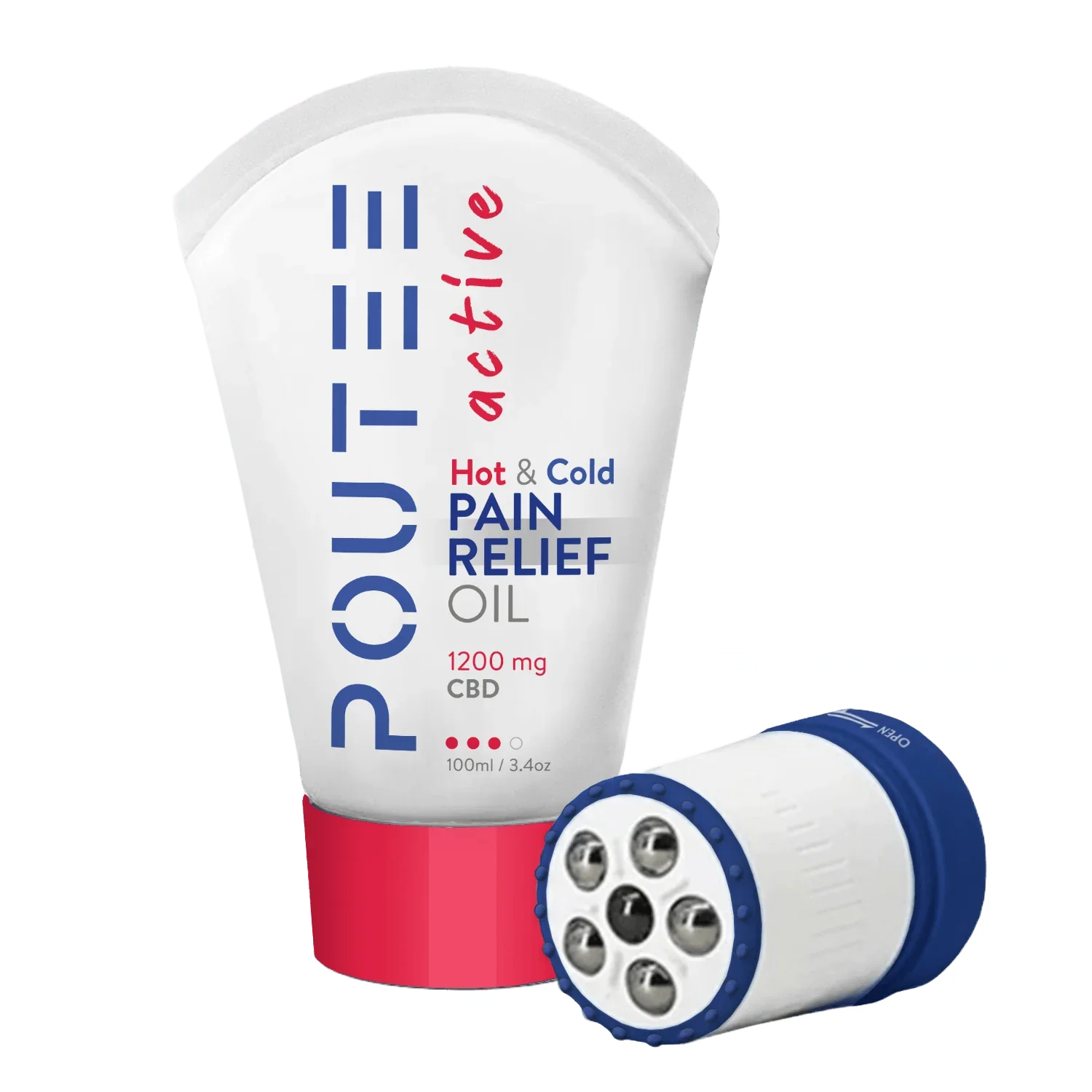 Hot + Cold Pain Relief Oil – 1200mg CBD | Refill | Deep Comfort - applicator