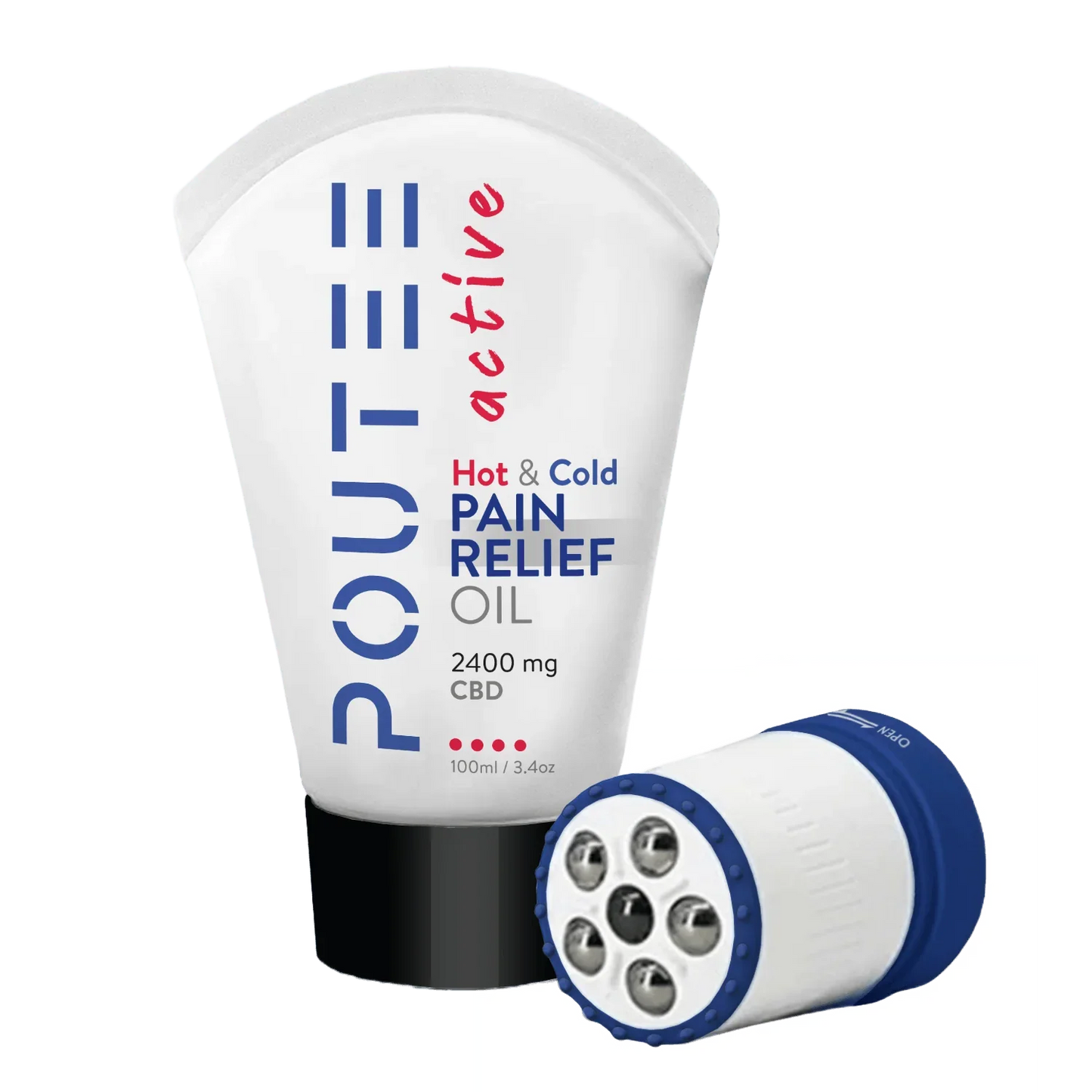 Hot + Cold Pain Relief Oil – 2400mg CBD | Refill | Intense Relief- applicator