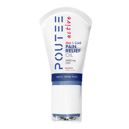 Hot + Cold Pain Relief Oil – 2400mg CBD | Refill | Intense Relief- with applicator on
