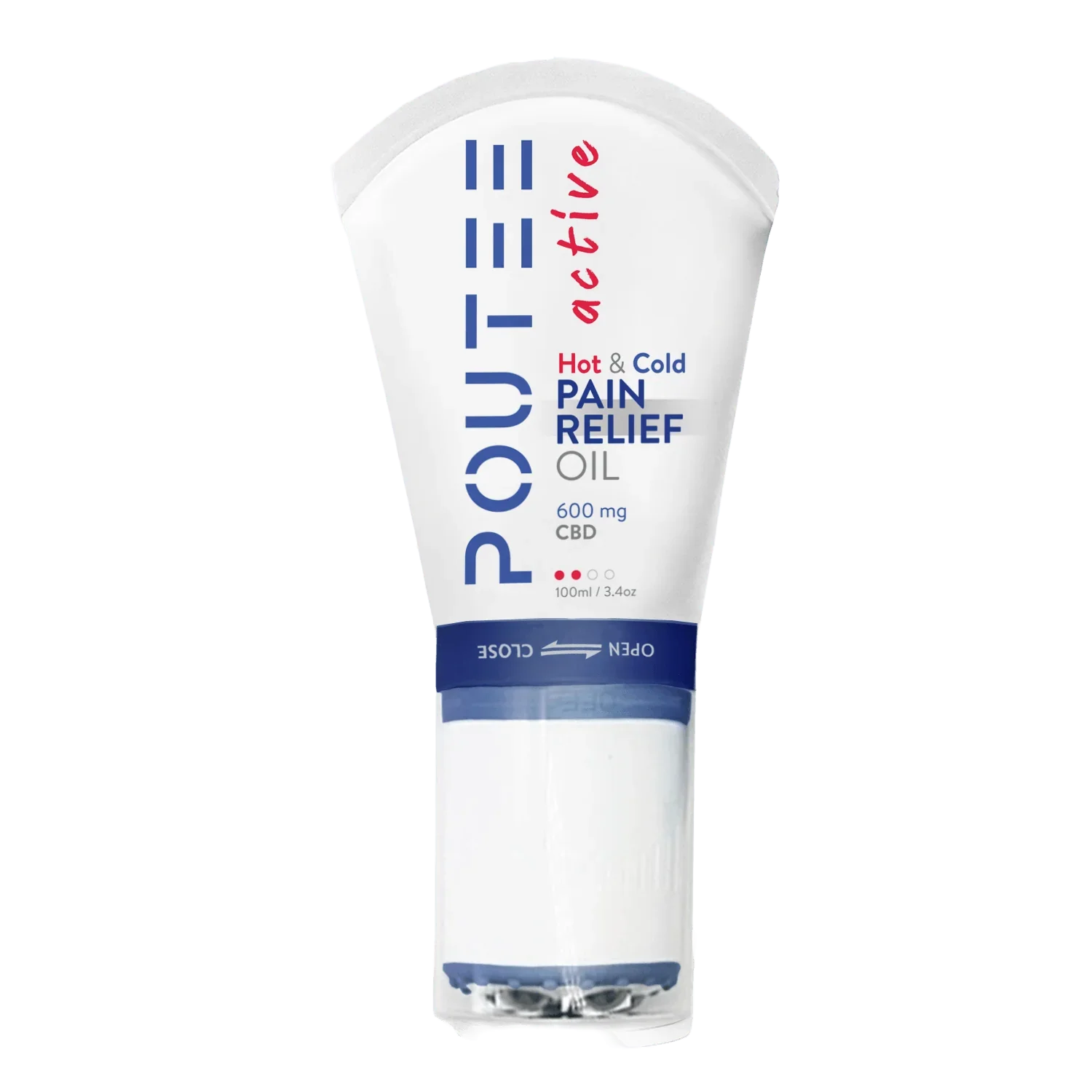 Hot + Cold Pain Relief Oil – 600mg CBD | Refill | Daily Recovery with Applicator - POUTEE