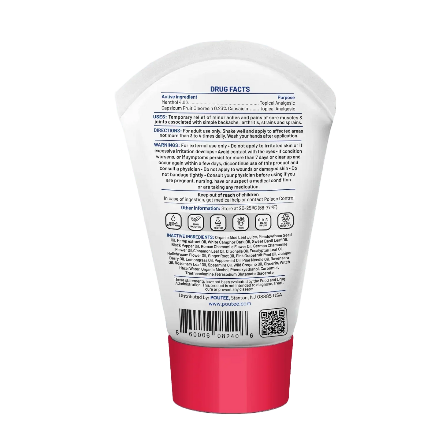 Pain_Relief_Gel_1200mg_CBD_Intense_Recovery - ingredients list