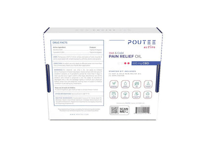 Hot + Cold Pain Relief Oil Starter Kit – 600mg CBD | Daily Recovery & Applicator - Ingredients list